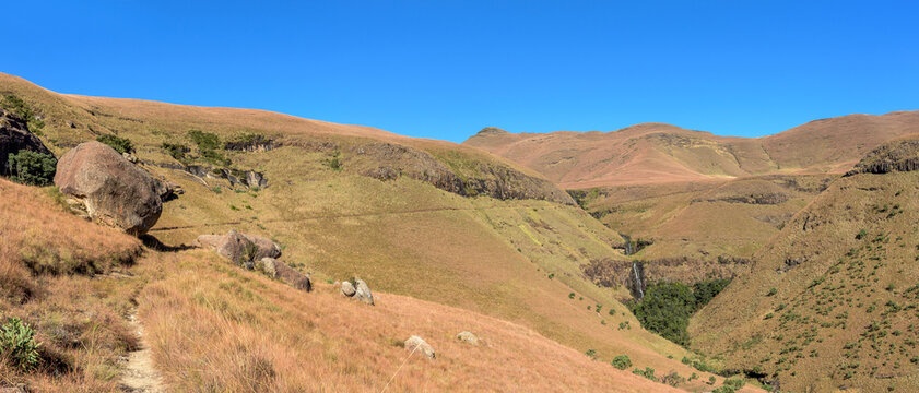 Mahai Falls on hiking trail from Mahai camp to Witsieshoek