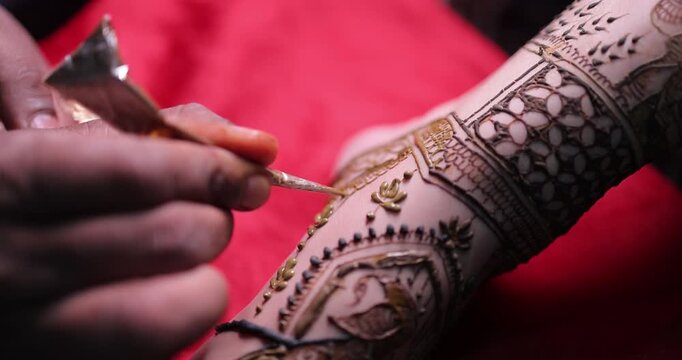 Bride and Groom Mehendi Moments