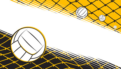 Abstract volleyball background design. Sports concept
