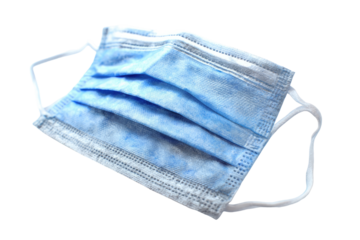 Light-blue disposable face mask (1)