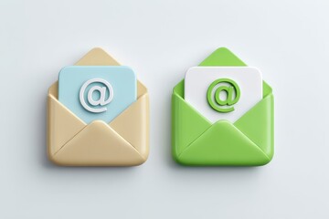 Digital Email Icons, Contact, Communication, Studio, Background, Web Design