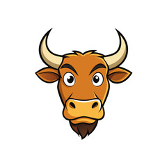Creative Bull Head Vector Style
