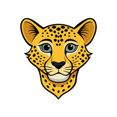 Creative Cheetah Head Vector Style