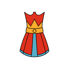 Creative Empire Waist Dress Vector Style