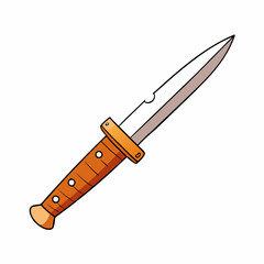 Creative Fixed Blade Knife Vector Style