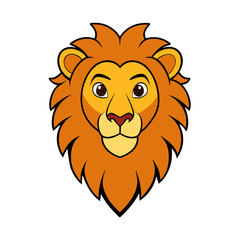Creative Lion Head Vector Style