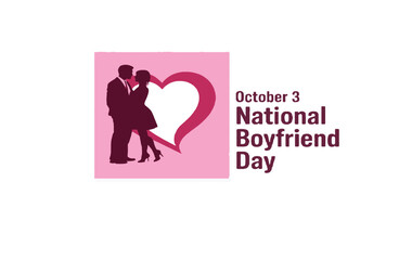 Celebrating National Boyfriend Day A Romantic Silhouette and Heart Design for October Third