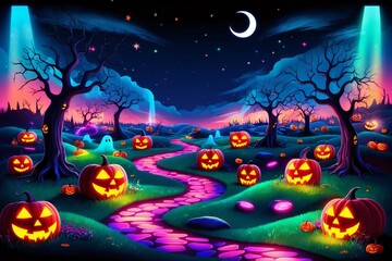 Halloween Wallpaper, Halloween Scene, spooky wallpaper, gothic Halloween wallpaper, horror background, jack o lantern, pumpkin wallpaper, ghost background