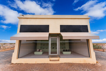 Storefront along U.S Route 90, Marfa, Texas, USA 