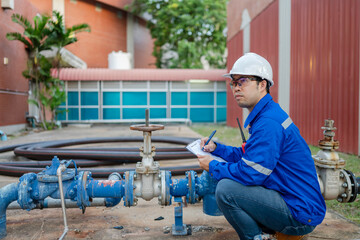 An engineer specializing in water supply systems, responsible for meter readings, pipeline...