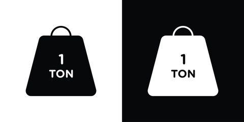 Tonne icon, glyph style icon for web site or mobile app