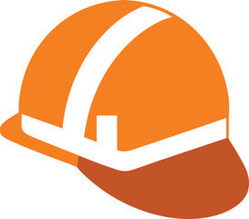 Safety helmet silhouette vector art