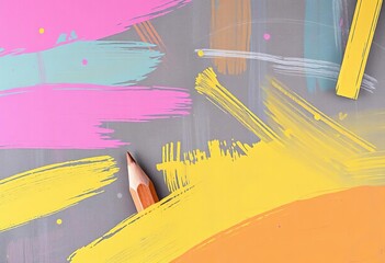 Vibrant chalk and pastel strokes, grunge texture, coal pencil accents, artistic, intense