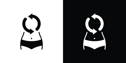 Metabolism icon, glyph style icon for web site or mobile app