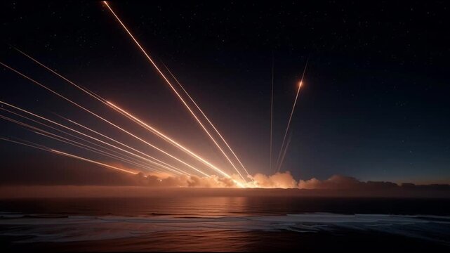 slow motion video meteorit space, universe, galaxy view