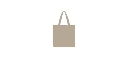 Cotton eco bag, tote bag mock up isolated on white background.
