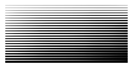 Black and white horizontal lines of varying thickness pattern