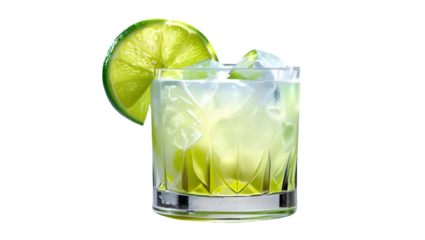 mojito cocktail on white background