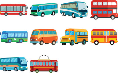 bus isolated on white background
