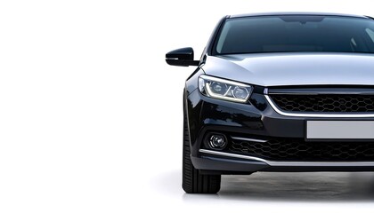 Modern sedan front view