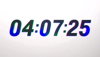 Digital countdown timer