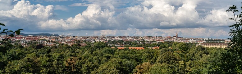 Vienna city panorama in summer
