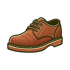 leather shoe illustration design