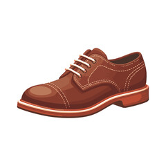 leather shoe illustration design