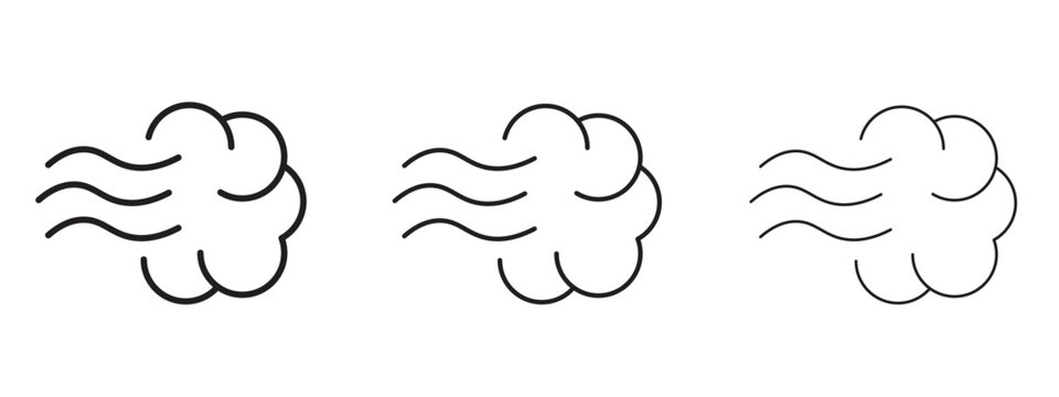 Steam icon. Hand drawn minimalism style vector illustration