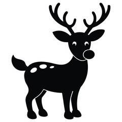 christmas rudolph with red nose