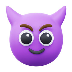 devil emoji 3d illustration