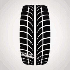 Black Tire tracks vector
