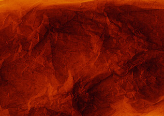 Weathered paper. Distress overlay texture. Aged red black abstract background. Defocused bright...
