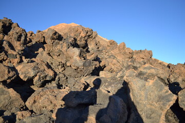 rock climber in the mountains