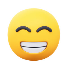 Obraz premium smile emoji 3d illustration