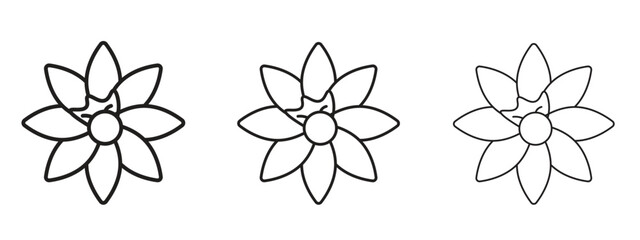 Daffodil icon. Hand drawn minimalism style vector illustration