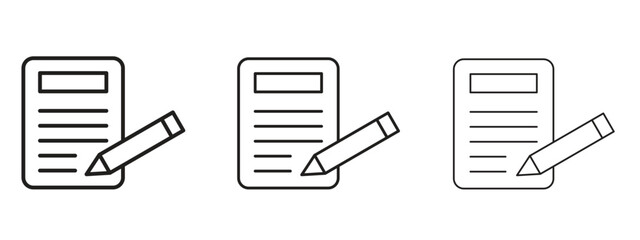 Content icon. Hand drawn minimalism style vector illustration