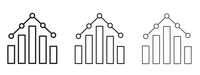 Benchmarking icon. Hand drawn minimalism style vector illustration