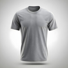 short sleeves grey t shirt mockup