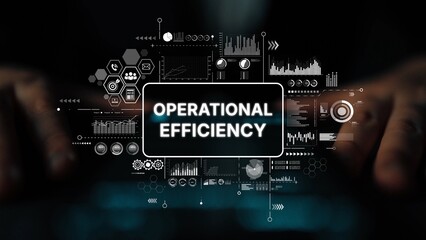 Digital Interface Displaying Key Metrics for Operational Efficiency and Business Performance...