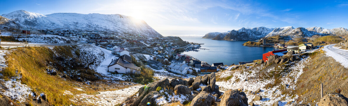 nordkapp kommune city panorama