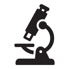 “Microscope icon — vector graphic suitable for health checkups.”