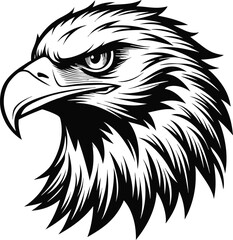 Eagle head tattoo vector, logo, t-shirt