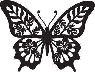 Butterfly Laurel Wreath Tattoo Vector Bundle