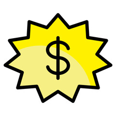 Sale Badge  Icon Element For Design