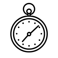 Obraz premium Isolated Simple Stopwatch Line Icon 