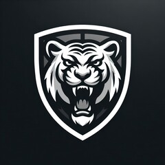 tiger head silhouette logo