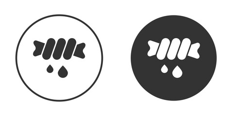 Squeeze icon vector silhouette in black. simple flat icon vector.