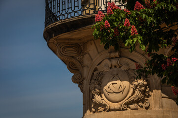The three interlaced crescents, also known as the Small Coat of Arms of Bordeaux on a Facade of a...