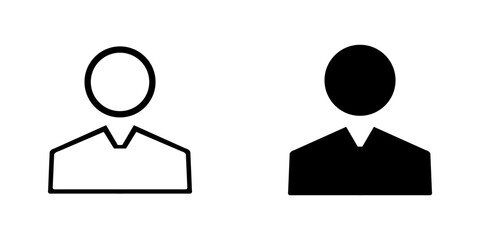 User icon vector. Profile symbol in trendy flat style. Profile vector icon illustration isolated on white background